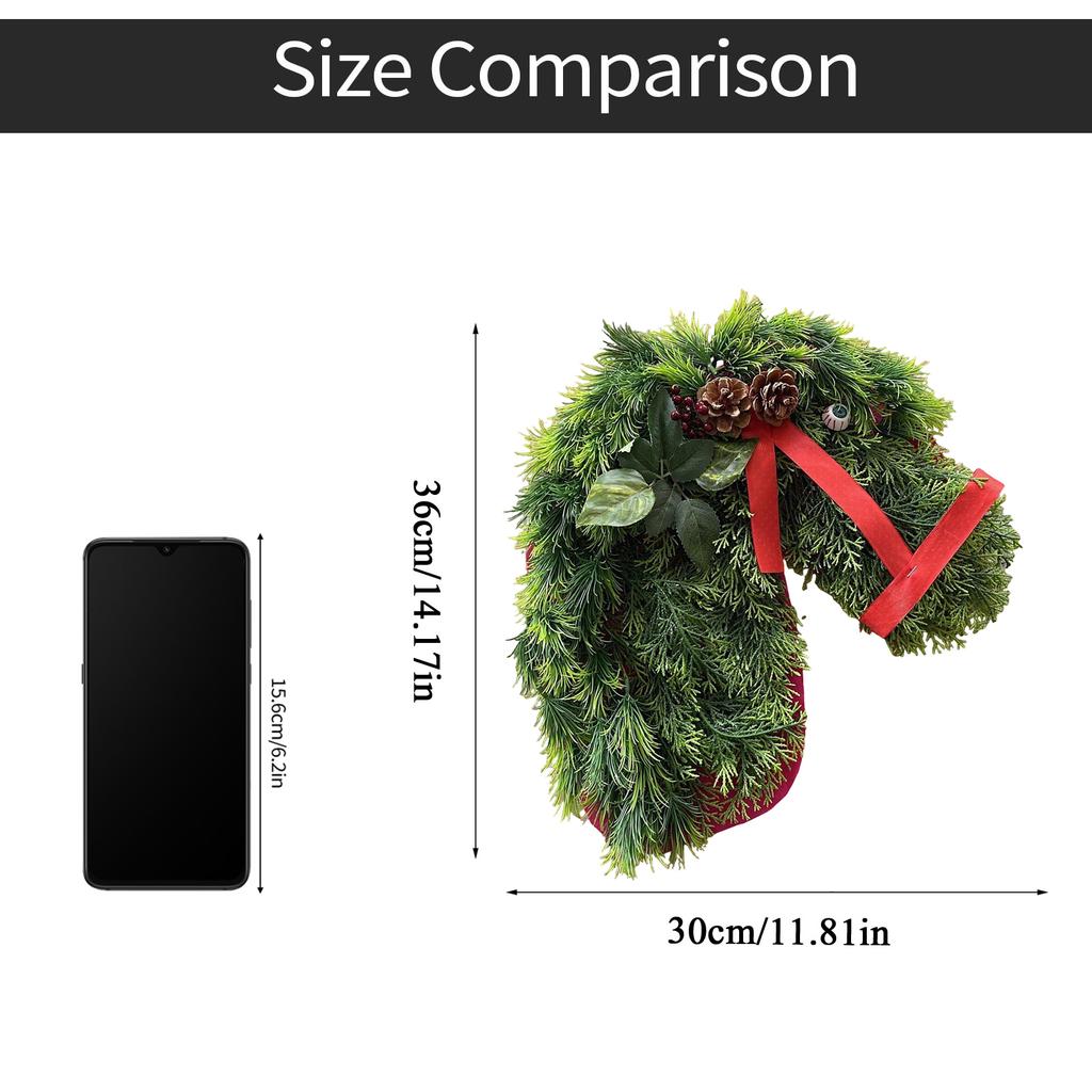 Christmas Garland, Christmas Home Decoration For Decorating Front Door, Wall, Door, Window,Porch, Garden, Home, Party