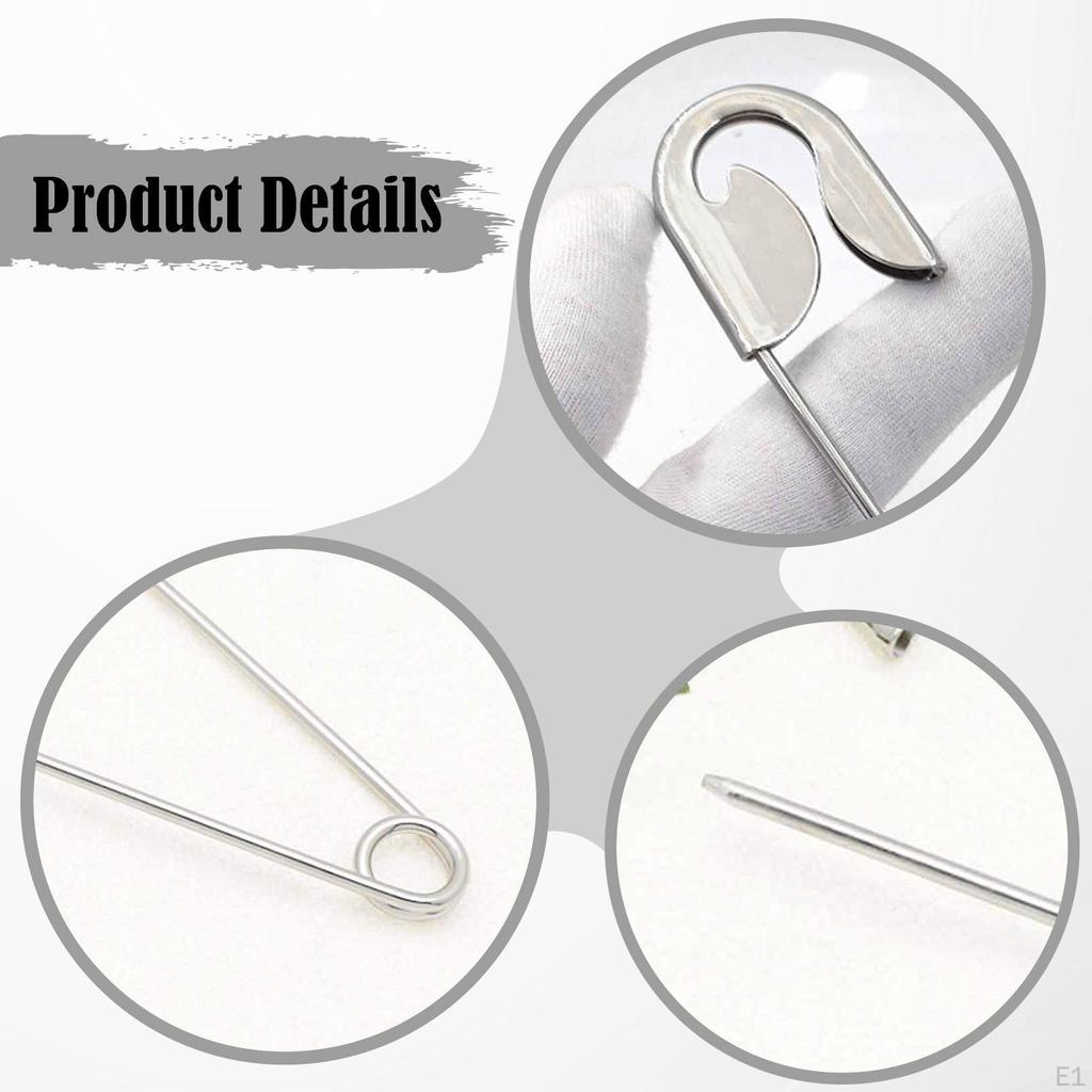 10Pcs Security Pins 140mm Convenient Rustproof Versatile Large Professional for Sewing
