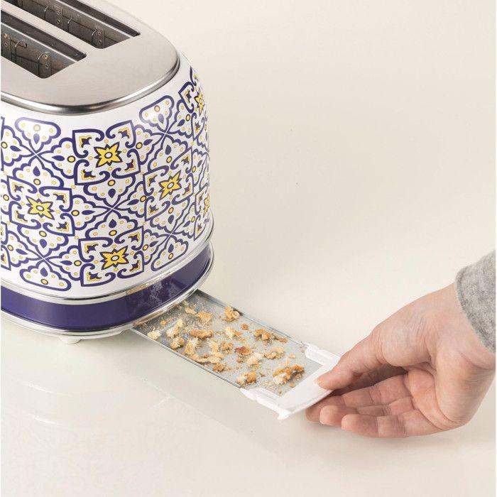 ARIETE Grille-pain Vintage Capri 2 Fentes 810W Design Rétro