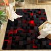 3D Geometric Square Living Room Mat, Decorative Floor Mat Geometric Minimalist Style Home Decoration, for Living Room, Bedroom