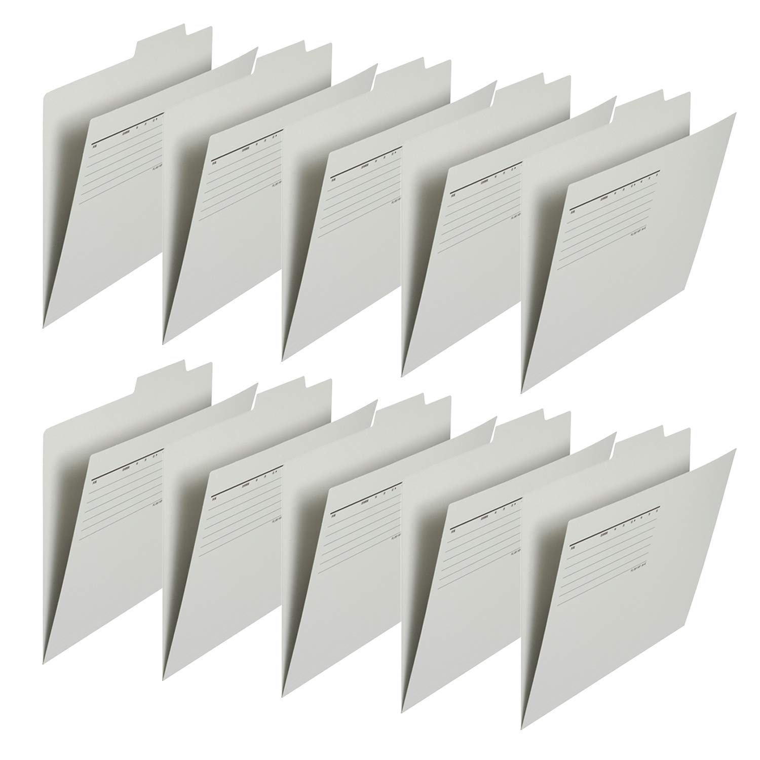 

PLUS Individual Folder Economy 10 Sheets A4 Horizontal Gray (Plus) FL-081IF 87-411