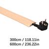 Floor Wire Cover Flexible Cut To Length Cord Concealer For Home Office Flame Retardant PVC Cable Management Channel