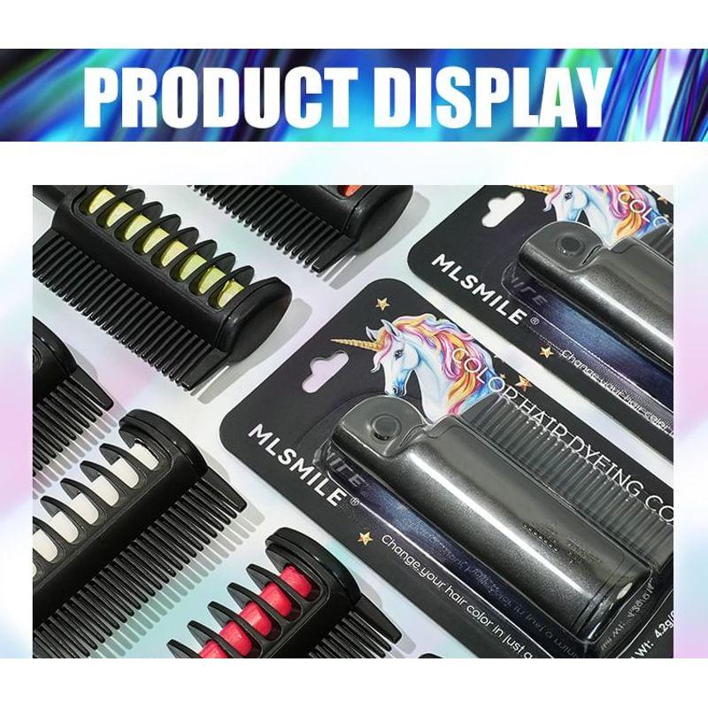 MLSMILE - Peigne Colorant pour Cheveux - 12 Couleurs