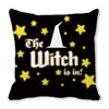 Creative Halloween Happy Letters Digital Printing Short Plush Pillow Covers for Car Sofa Office Cushion Cover Home Goods