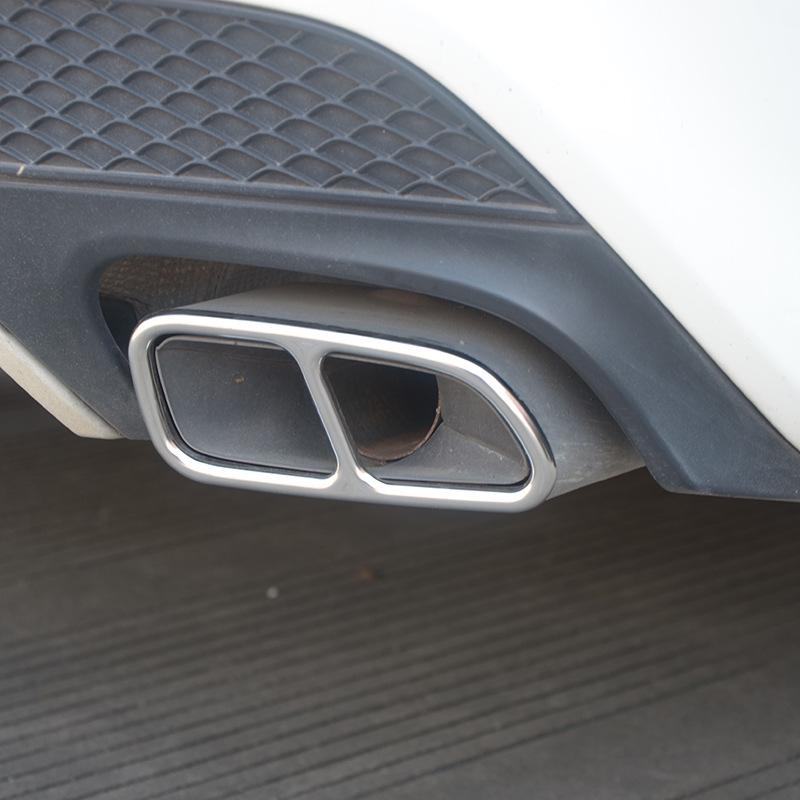 Stainless Steel Quad Exhaust Tips for 2013-2016 Mercedes-Benz CLA