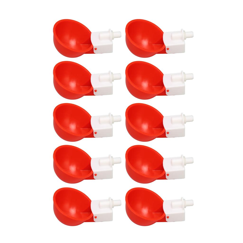 10pcs Chicken Waterers Small Automatic Poultry Watering Feeder Cups for Chickens Ducks Geese