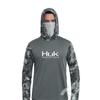 HUK Mens Quick Dry Fishing Hoodie With Face Cover UPF Lightweight Wear