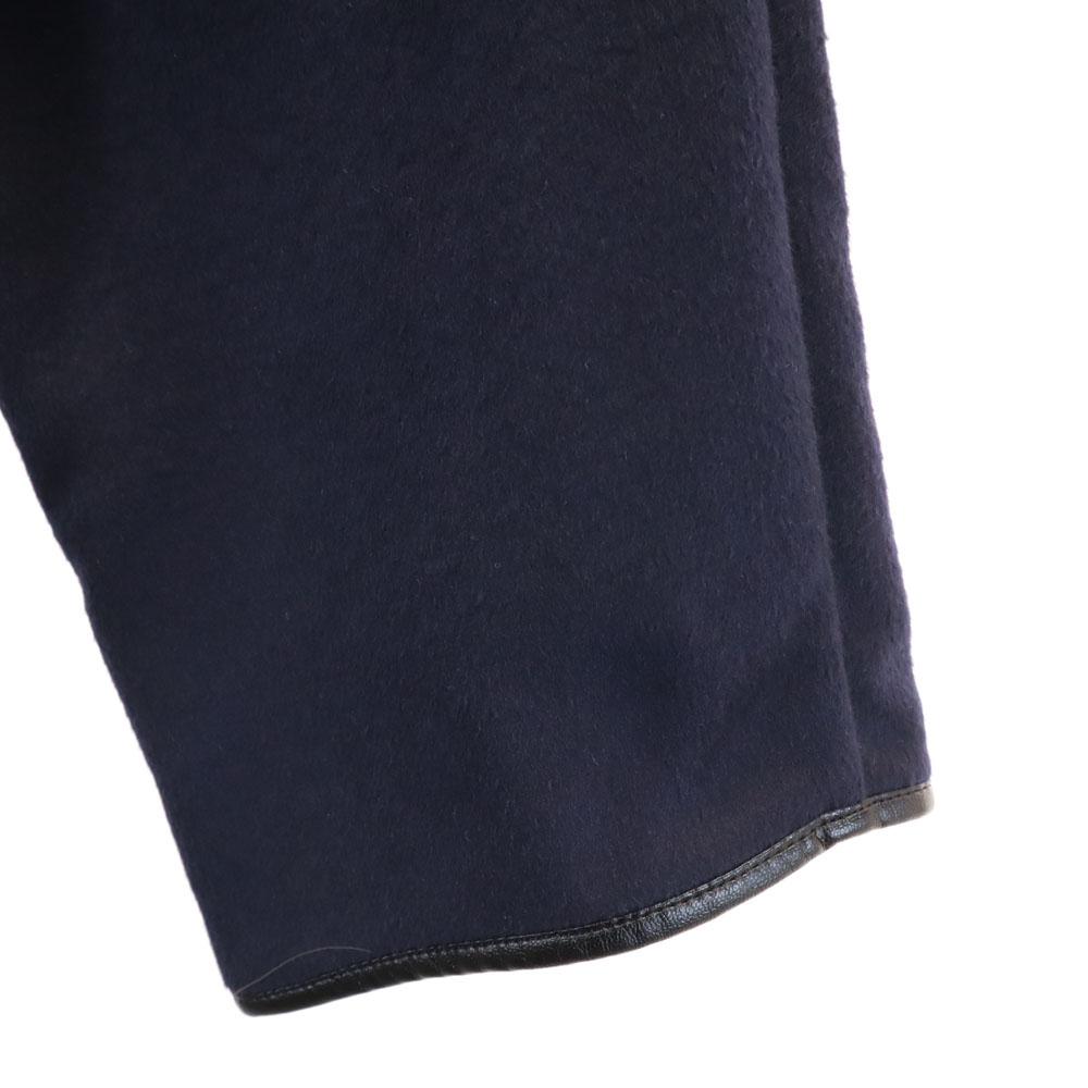 THURIUM Long sleeve Reversible with emotion Wool coat 38 Navy system Women Used