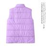 Trade European and American Single Women Cotton-padded Vest Autumn and Winter New Stand Collar Sleeveless Waistcoat Versitile Fashion Vest Vest