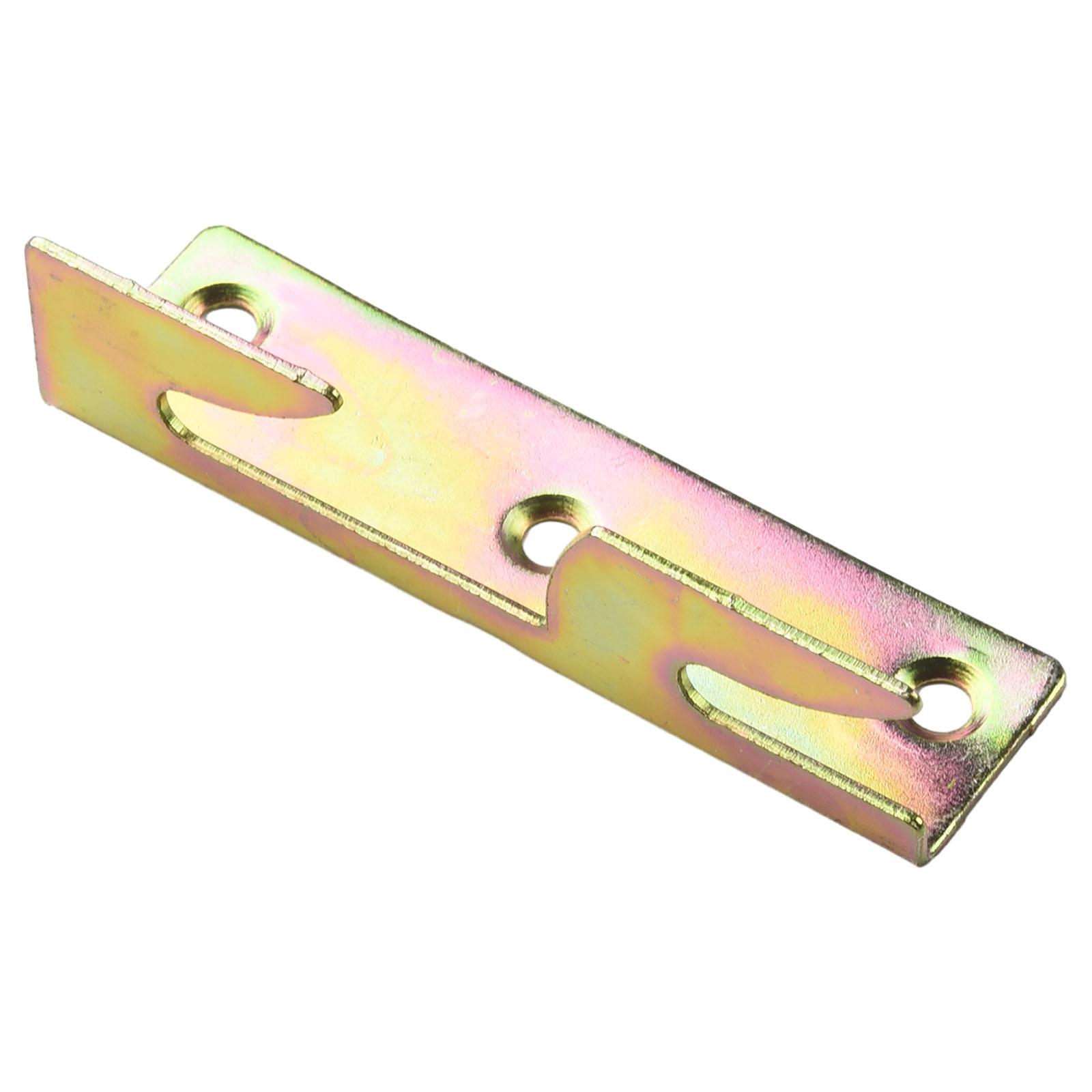 4 Sets NonMortise Bed Furniture Hinge Fixing Connector for Bed Rail Bracket Cold Rolled Steel Material to Strengthen Bed Frame China Mainland