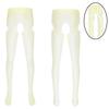 Men's Lace Trimming Pantyhose Open Crotch Long Pants Tights Leggings