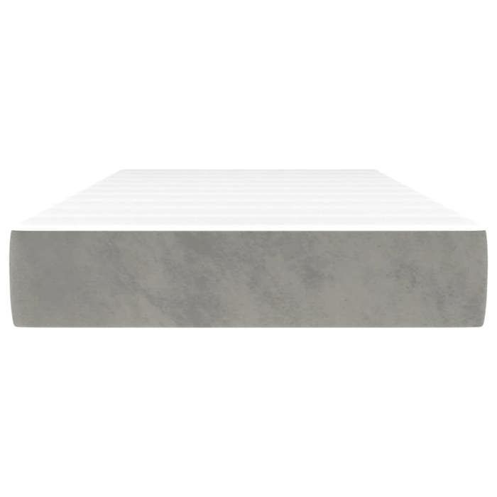 VidaXL Matelas de lit à ressorts ensachés 80x210 cm epaisseur 20 cm velours,matelas,matelas de lit,matelas à sommier tapissier,meubl