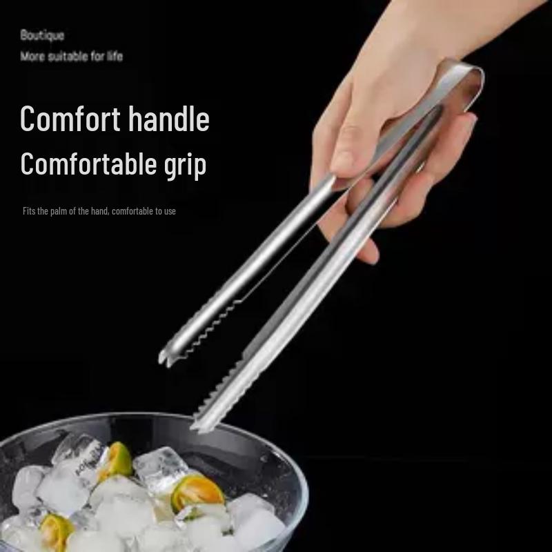 304 Stainless Steel Serrated Multi-Purpose Food Tongs