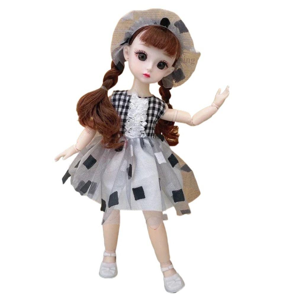Removable Joints Girl Princess Doll Humanoid Doll Dress BJD Doll 30cm Baby Dolls  Girls Toy