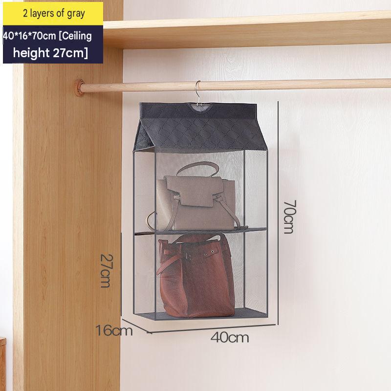 Hanging Organizer for Closet, Storage Bag for Purses, Door Storage Rack, Multi-Layer Household Storage Hanging Bag