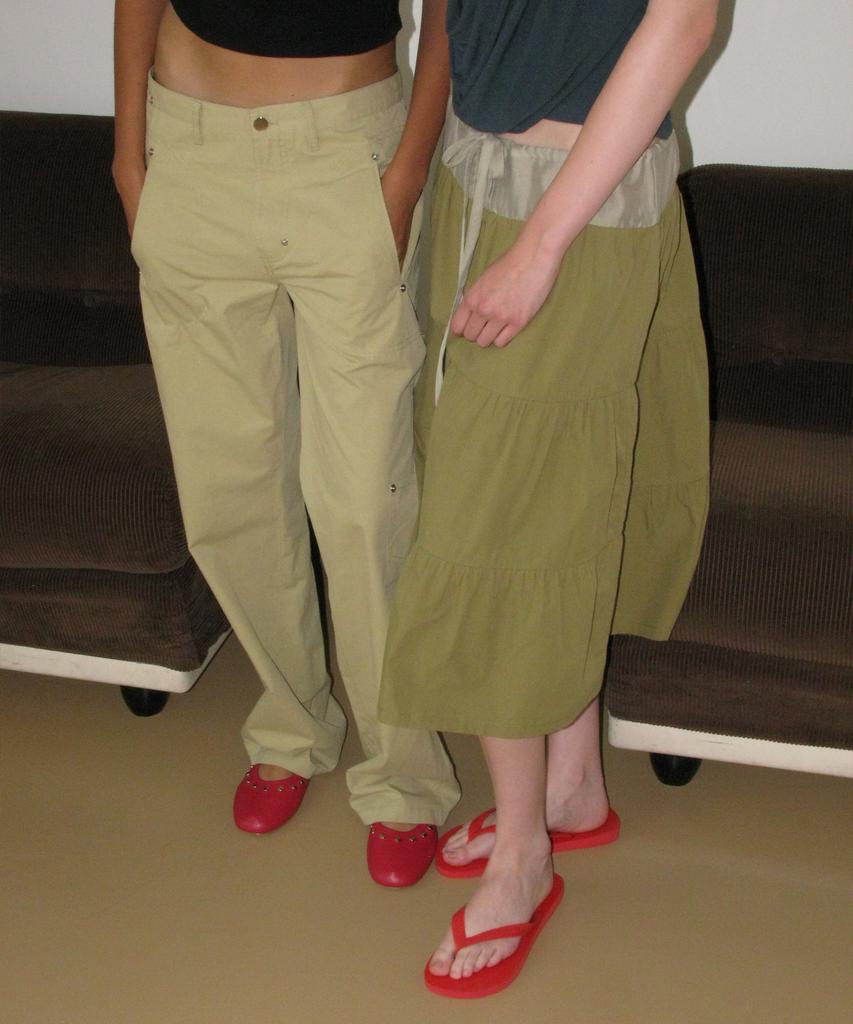 Partimento Woman Tiered Shirred Midi Skirt_Khaki