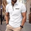 Summer Fashion Versatile Body Shirt Loose Men's T-shirt Men's Buttons Lapel Sports Polo Shirt Tops