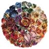 50 Creative Dried Rose PET Transparent Stickers for Journals