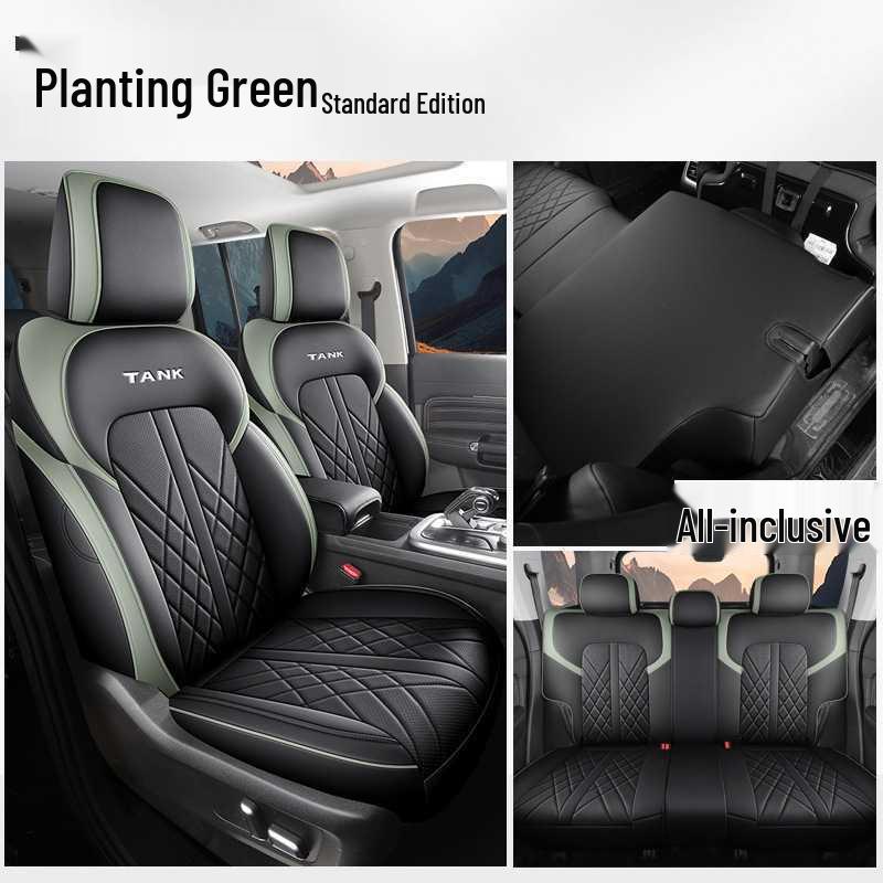 New Model Leather Car Seat Cushion for Tank 300 - Universal Five-Seater Four Seasons Cover