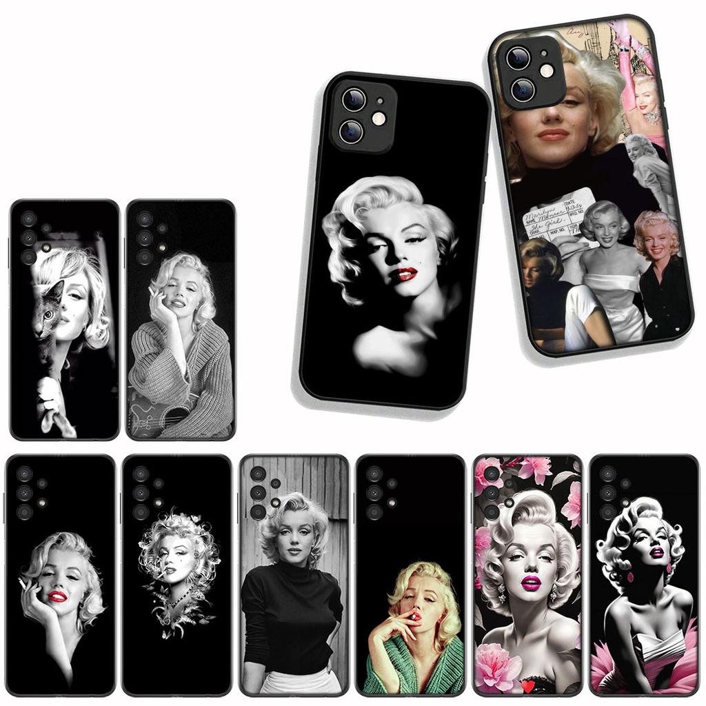 Funda Coque Cover for Samsung Galaxy S25 S23 S22 S24 FE Ultra S10 Plus A05 A06 A15 A16 A26 A35 S10E Case M-Marilyns M-Monroes