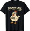 2026 Neues Hühnerspiel Schau das Huhn nicht an Lustiges Hühner-T-Shirt Individuell bedrucktes Grafik-T-Shirt Damenbekleidung