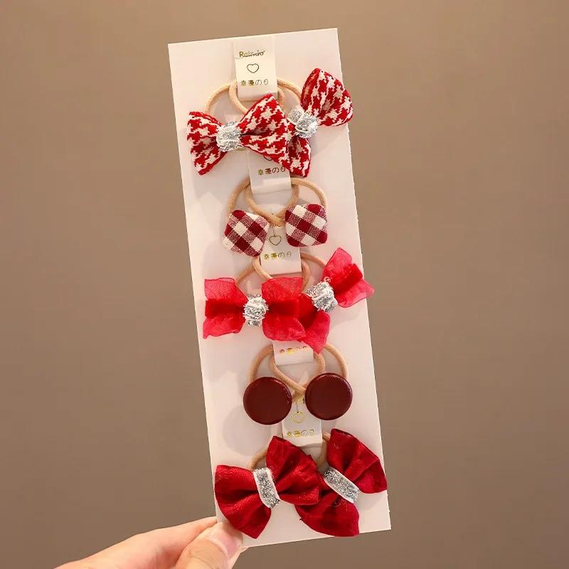 

10Pcs New Children s Rubber Band Does Not Hurt and Has Good Elasticity. Baby Tie Hair Headband Girls Bow Headgear