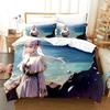 3D Print Anime New Frieren Printed Bed Set Duvet Cover Pillowcase Bedding Set Bed Linen Sheet Quilt Cover Full Queen King Size