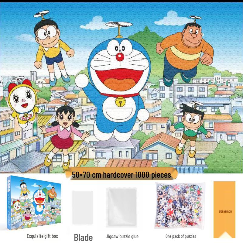 1,000-Piece Cute Healing Jigsaw Puzzle: Adult High-Difficulty Decompression Toy, Educational Gift for Girls