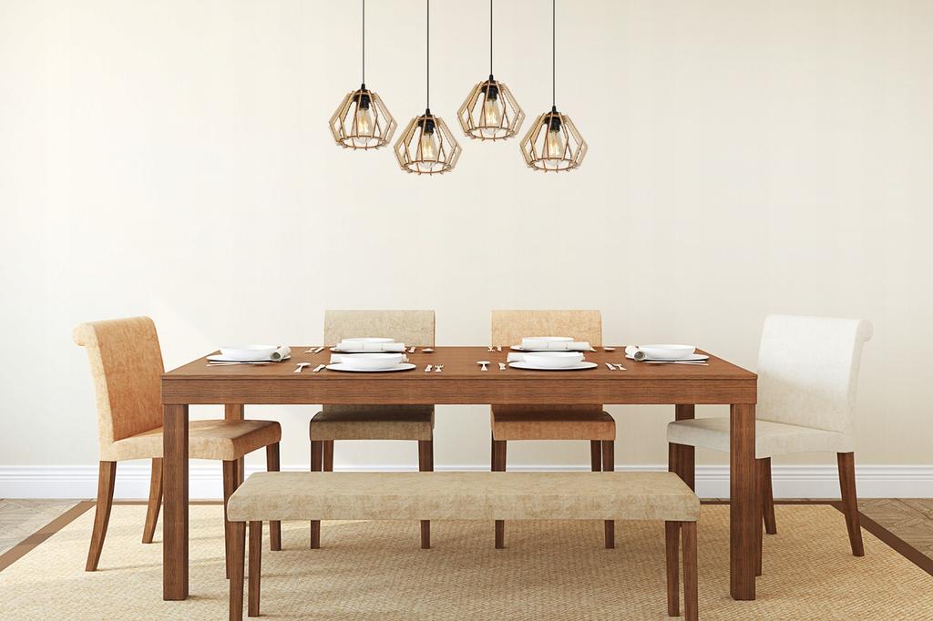 MODERN WOODEN LED CEILING HANGING LAMP