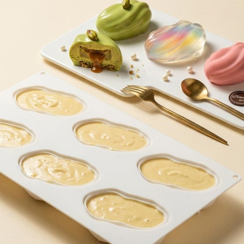 Innovative Pistachios Chocolate Mold In Food Grade Silicone for French Mousse Creations
