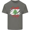 Torn Lebanon Flag Lebanese Day Football Unisexs Light Cotton TShirt