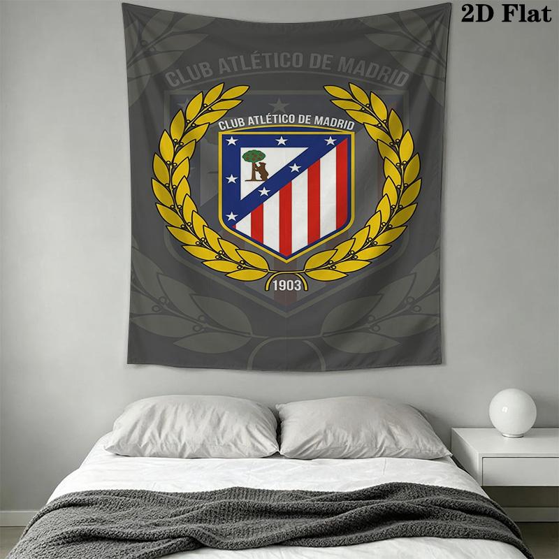 Atletico Madrid Crest Bedding 1 Duvet Cover 2 Pillowcase Without Core Bedding Set Christmas Birthday Gift Duvet Cover And Pillowcase Bedding