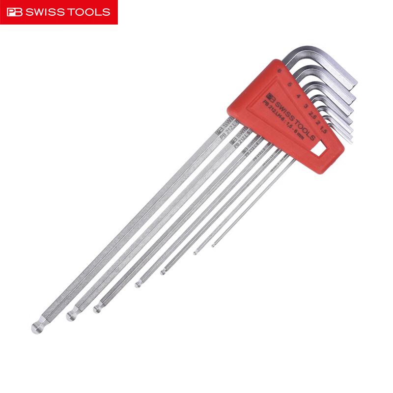 PB SWISSTOOLS L-Type Ball Head Extended Hex Key Set