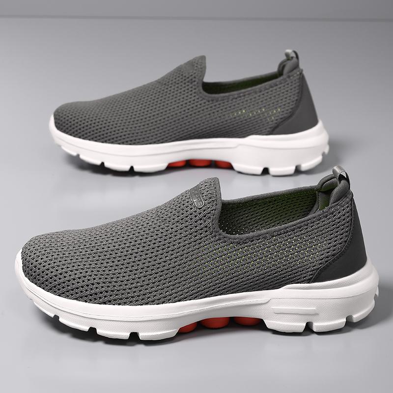 

Черные мужские туфли на плоской подошве с перфорацией, дышащие, для ленивой ходьбы, повседневная спортивная обувь, теннисные лоферы, летняя акция 39 серый