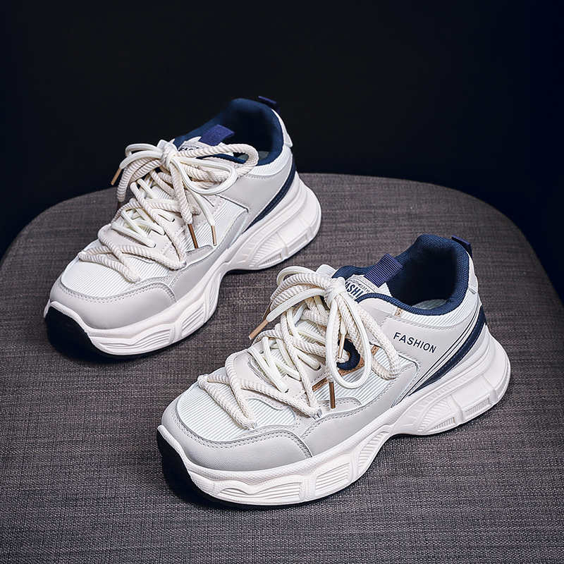 Fashion Playform Round Tip Shoes Sneakers Woman Casual Deadlift Shoes Footwear For Lady Sports Krasovka Unusual Idea