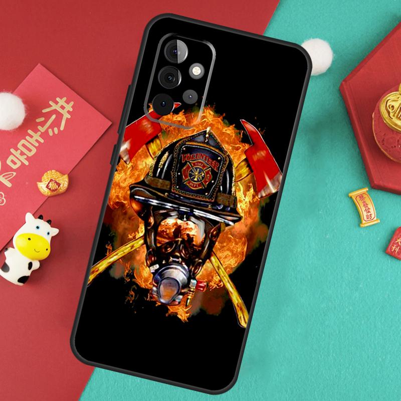 Firefighter Heroes Fireman Case For Samsung Galaxy A55 A35 A15 A54 A34 A14 A52 A32 A12 A13 A33 A53 A17 A16 A26 A36 A56