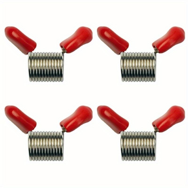 

4Pcs Bead Stopper Red/White Set for Jewelry Making Spring End Fasteners for Beading 4Pcs красный