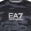Emporio Armani EA7 Stretch Locker Geschnitten Kurzarm Rundhals All Over Print T-Shirt Herren Oberteile Schwarz 7M000067-AF13802-FC006