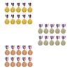 10Pcs Baseball Medals Metal Winner Medals with Neck Ribbon Competition Prize Medals Baseball Memorial Medal for Sports Games
