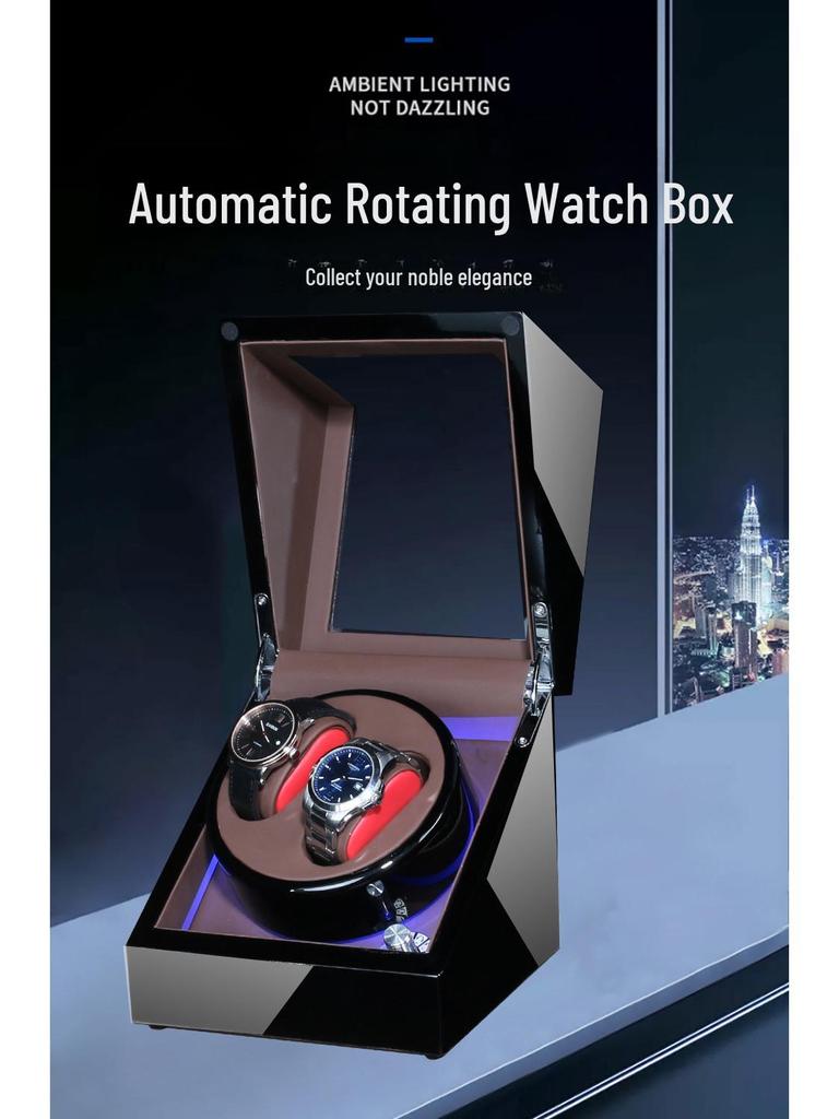 High-Gloss Piano Paint Automatic Watch Winder and Storage Box