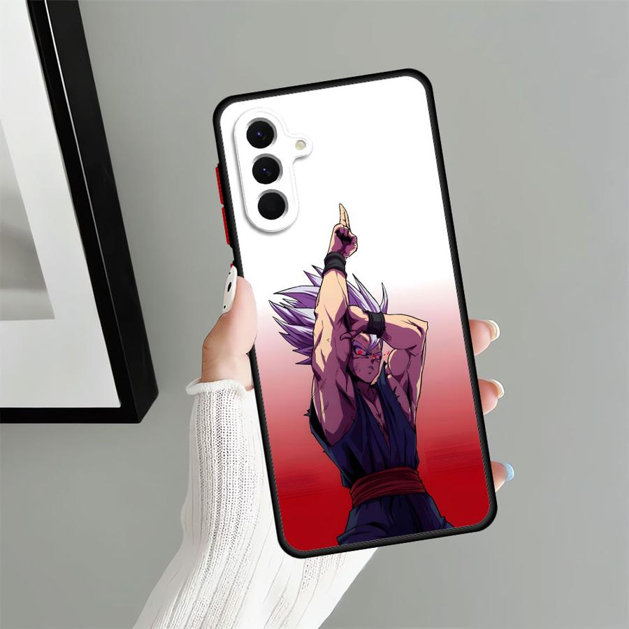 Case for Samsung Galaxy A34 A22 A24 A73 A21s A25 A26 A54 A53 A52 A56 A35 A36 Back Phone Cover Dragon Ball Color Goku
