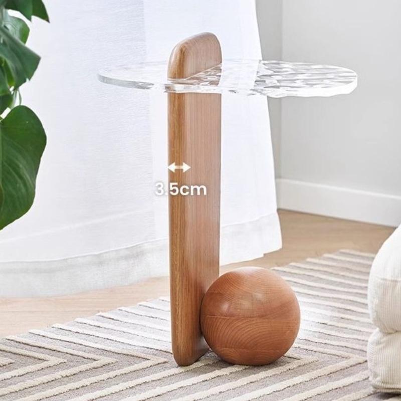 Wooden Coffee Tables Creative Corner Modern Side Table Beside Minimalist Tea Tables Living Room Bedroom Storage Furnitures