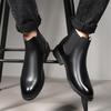Men's Classic Retro Genuine Leather Chelsea Boots Men Ankle Boot Mens Casual British Style Short Boot High-Top Shoes