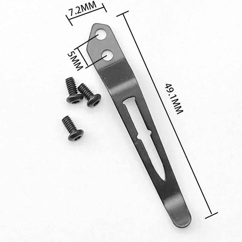 Stainless Steel Back Clip for DIY Folding Pocket Knife Tool DIY Accessories Back Clip Custom Folding Knife Clip Holder