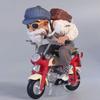 New 13cm Dragon Ball Z Anime Figures Figurine Locomotive Series Pvc Statue Collectable Motorcycle Roshi Goku Model Decoration Playthings