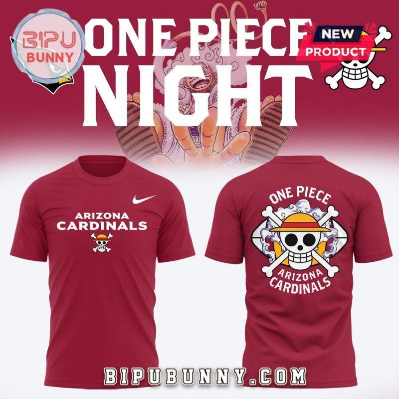

One Piece Night x Arizona Cardinal NFL T-shirt Size S-5XL L