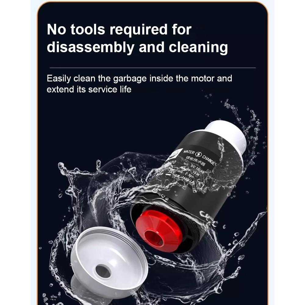 Fish Tank Water Changer Electric Sand-washing Toilet Absorber Cleaning Handy Tool Fish Tank Water Sucking Device Pump