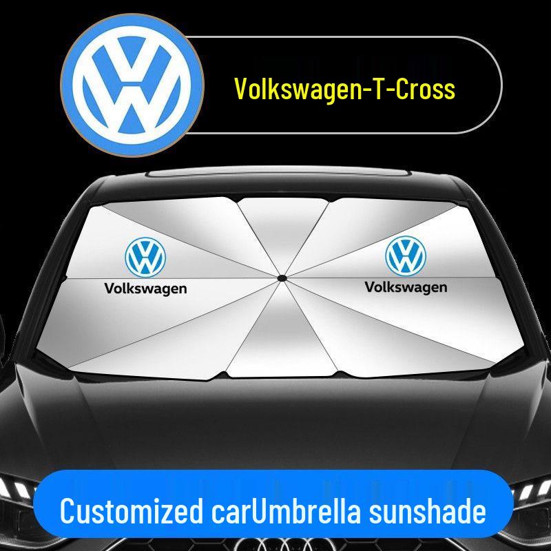 Volkswagen T-Cross Windshield Sunshade Umbrella - Heat Insulating Curtain for Sun Protection