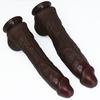 Coffee Realistic Liquid Silicone Dildo, XL Size, Strong Suction Cup, Soft Body-Safe Silicone, Waterproof, Discreet Packaging