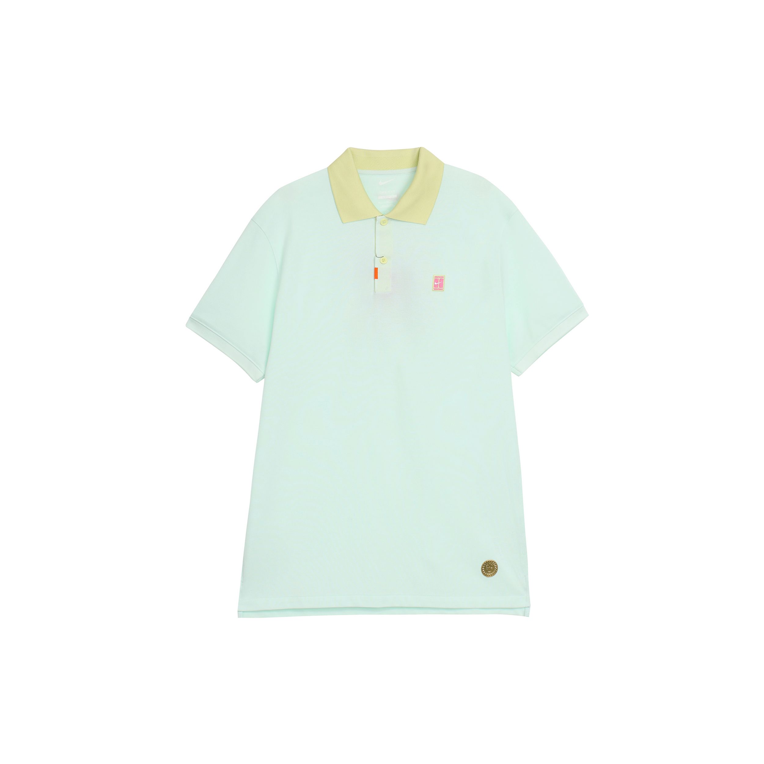 Nike Heritage Color Block Collar Design Comfortable Breathable Short Sleeve Polo Shirt Men Polo Shirts Light-Green HM4460333 S